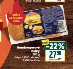 Billa Hamburgerové bulky nabídka
