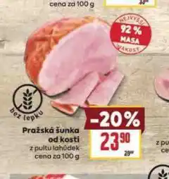 Billa Pražská šunka od kosti nabídka