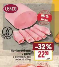 Billa Šunka dušená v páře nabídka