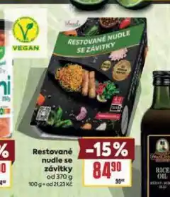 Billa Restované nudle se závitky nabídka