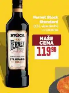 Billa Fernet stock standard nabídka