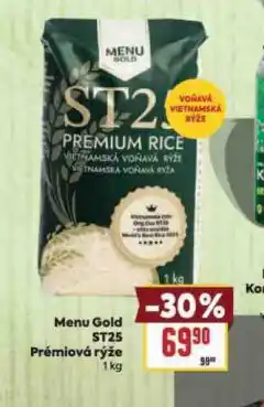 Billa Menu gold st25 prémiová rýže nabídka