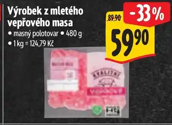 Albert Výrobek z mletého vepřového masa nabídka