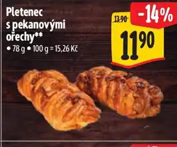 Albert Pletenec s pekanovými ořechy nabídka