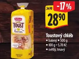 Albert Toustový chléb nabídka