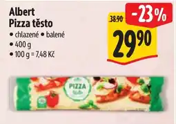 Albert Albert Pizza těsto nabídka