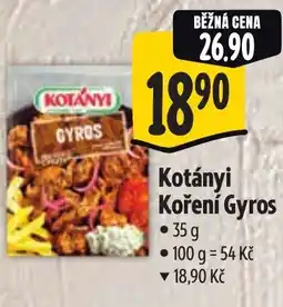Albert Kotányi Koření Gyros nabídka