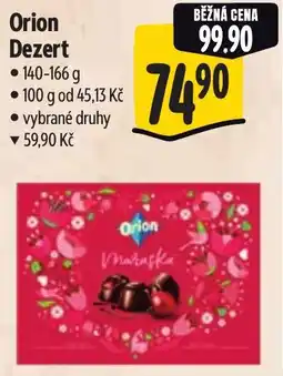 Albert Orion Dezert nabídka