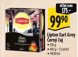 Albert Lipton Earl Grey Černý čaj nabídka