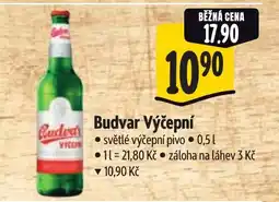 Albert Budvar Výčepní nabídka