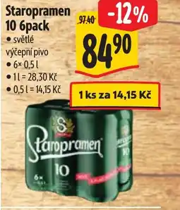 Albert Staropramen 10 6pack nabídka