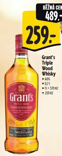 Albert Grant's Triple Wood Whisky nabídka
