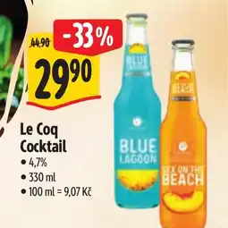 Albert Le Coq Cocktail nabídka