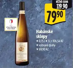 Albert Habánské sklepy nabídka