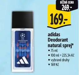 Albert Adidas Deodorant natural sprej nabídka