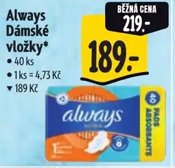 Albert Always Dámské vložky nabídka