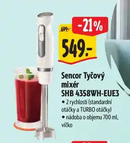 Albert Sencor Tyčový mixér SHB 4358WH-EUE3 nabídka