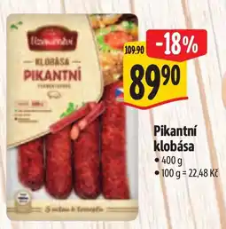 Albert Pikantní klobása nabídka