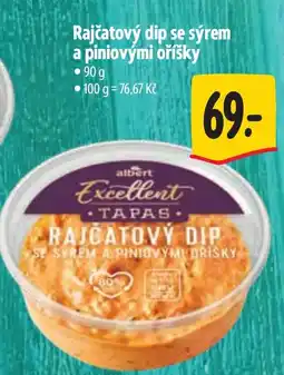 Albert Rajčatový dip se sýrem a piniovými oříšky nabídka