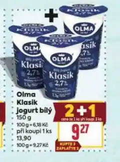 Billa Olma klasik jogurt bílý nabídka