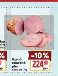 Billa Uzená rolovaná plec nabídka