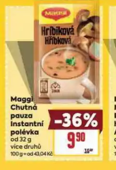 Billa Maggi chutná pauza instangtní polévka nabídka
