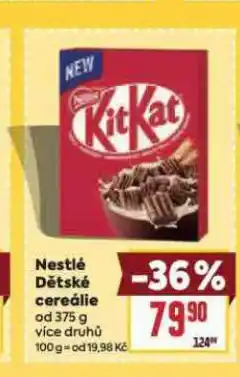 Billa Nestlé dětské cereálie nabídka