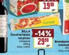 Billa Billa čerstvé těsto na pizzu nabídka