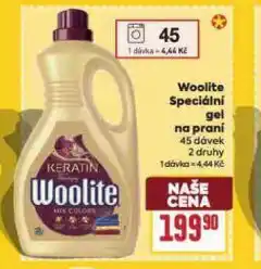 Billa Woolite speciální gel na praní nabídka