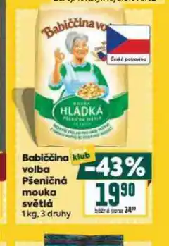 Billa Mouka světlá nabídka