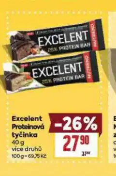 Billa Excelent proteinová tyčinka nabídka