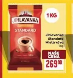 Billa Jihlavanka standard mletá káva nabídka