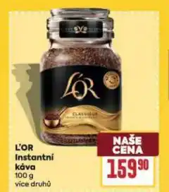 Billa L´or instantní káva nabídka
