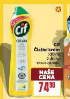 Billa Cif čistící krém nabídka