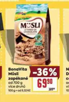 Billa Bonavita müsli zapékané nabídka
