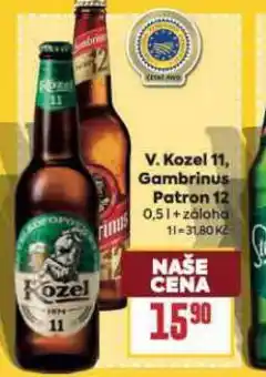 Billa Pivo gambrinus patron 12 nabídka