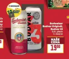 Billa Pivo budvar 33 nabídka