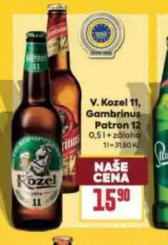 Billa Pivo velkopopovický kozel 11 nabídka