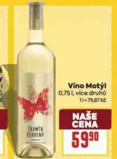 Billa Víno motýl nabídka