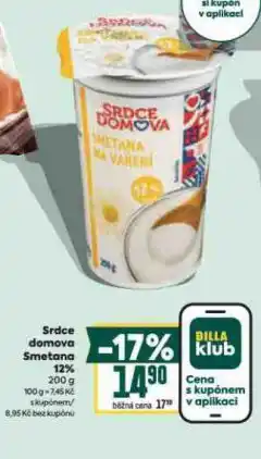 Billa Smetana 12% nabídka