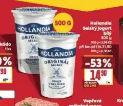 Billa Hollandia selský jogurt nabídka