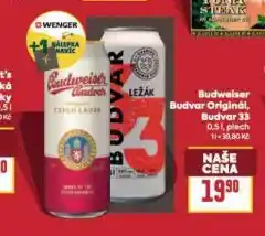 Billa Pivo budweiser budvar original nabídka