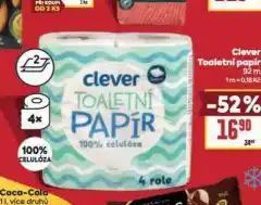 Billa Clever toaletní papír nabídka