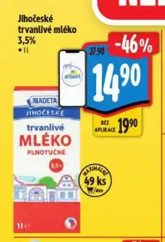 Albert Jihočeské trvanlivé mléko nabídka