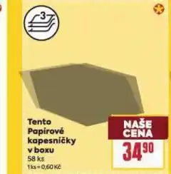 Billa Tento papírové kapesníčky nabídka