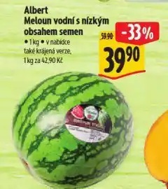 Albert Meloun vodní s nízkým obsahem semen nabídka