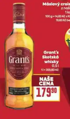 Billa Grant´s skotská whisky nabídka