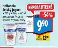 Albert Hollandia selský jogurt nabídka