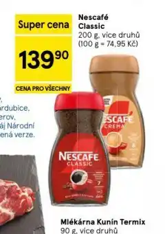 Tesco Nescafé classic instantní káva nabídka