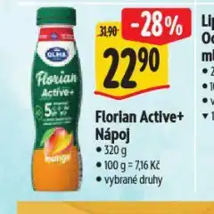 Albert Florian active+ nápoj nabídka